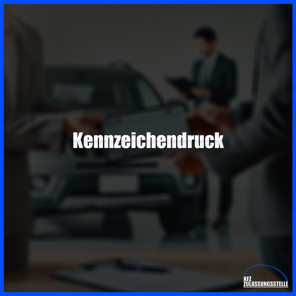 Kennzeichendruck